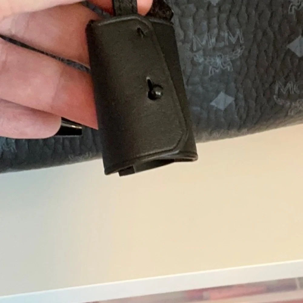 MCM Black Ottomar Weekender Duffel Bag Luxurious Travel Essential - Picture 2 of 12